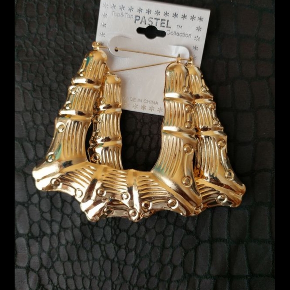 generic Jewelry - 80s Classic large 24k Plated earrings